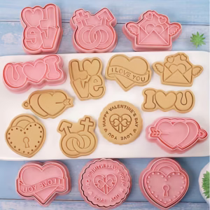 Valentine's Day Love Lock and Letter Cookie Cutters